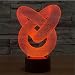 Produktbild TT Abstrakt Bunte Gradient 3D Licht LED Acryl Visual Dreidimensionale Licht Creative USB Touch Schalter Lichter
