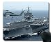 Produktbild Mauspad mit genähtem Rand, militärische USS Enterprise (CVN 65) Warship-Mauspad, Rutschfeste Gummibasis Mousepad
