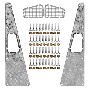 RC Car Skid Plate Sides, Skid Plate Sides Lightweight Designs RC Accessory Metal Casting for Traxxa Rc Car