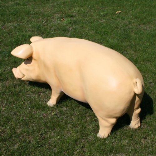 Lebensgroßes Deko-Schwein in XXL - 5
