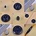 TOOL034 100SET KAM PLASTIC RESIN WHITE SNAPS BUTTON FASTENERS PRESS STUD POPPERS SIZE 16 T3