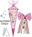 Produktbild Unbekannt mit 3-D Glitzer Effekt ! - Schultüte -  Prinzessin Lillifee  - 85 cm - 12 eckig - incl. große 3-D Effekt _ Schleife - Organza Abschluß - Zuckertüte - Nestle..