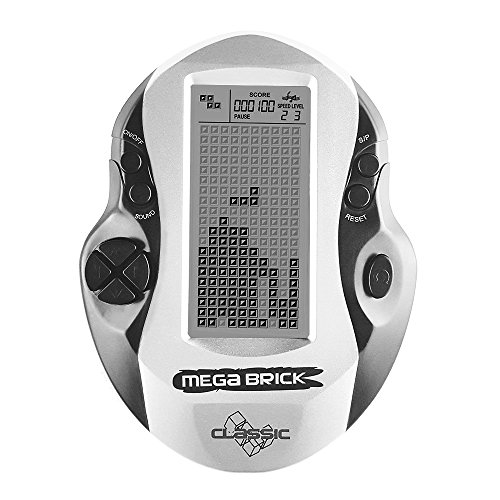 Tetris Handheld Game. 18 Tetris Versions and 8 Arcade Games. Play Classic Tetris on the Road in School or Anywhere You Like. Batteries Excluded (Silver)