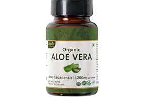 ORGANIC SPREE Aloe Vera 120 Tablets | Aloe Barbadensis (Aloe Vera) | USDA Organic Certified | Organic and Natural 120tab (1)