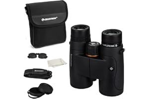 Celestron 72322 Nature DX 8x42: prismáticos para Exteriores y para observar Aves, con Revestimiento múltiple Completo y prismas BaK-4, Carcasa revestida de Goma y Resistente al Agua y el vaho