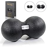 puls training anfänger Maße: ø 12 cm High Pulse Massageball inkl. Übungsposter - Für eine gezielte, tiefenwirksame Massage und Regeneration der Muskeln und Faszien im Nacken und Rücken (12 cm)