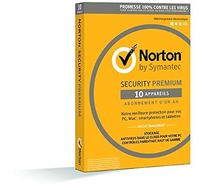 Symantec Norton Security 2017 Premium (Edition Familiale / 1 an) + Sauvegardes & Contrôle Parental (PC/Mac/Android/iOS)