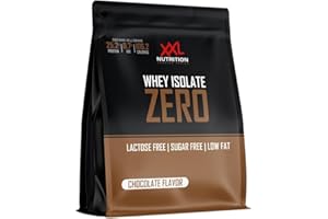‎XXL NUTRITION XXL Nutrition - Whey Isolate Zero - Laktosefreies Protein Pulver Isolat - 90% Eiweiss, Laktosefrei, Zuckerfrei - Chocolate - 1000 Gramm