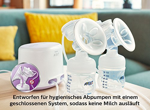Philips Avent SCF334/02 Elektrische Komfort-Doppelmilchpumpe (inkl. Naturnah-Flasche) - 5