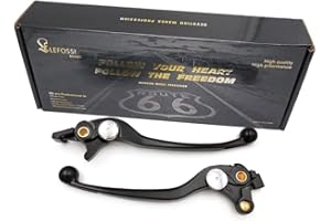 LE LEFOSSI Leviers de Frein d'Embrayage Pour Compatible avec Suzuki SV 1000 2003-2007 DL 1000 Vstrom 2002-2012 GSX 1300 R 1999-2014 Hayabusa Black
