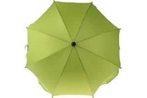 HomeDecTime Ombrelle Universelle pour Poussette et Landau - Protection Anti UV - Flexible et Orientable - Vert, 68 x 65 cm