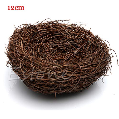 Preisvergleich Produktbild XTYaa Vogelnest, handgefertigt, Weinrebe, Braun