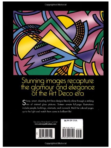 Art Deco Designs Stained Glass Colouring Book (Dover Design Stained Glass Coloring Book) Art Deco Designs Stained Glass Colouring Book (Dover Design Stained Glass Coloring Book)