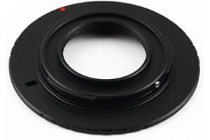 SWIFTSWAN Schwarz eloxiertem Aluminium Metall Adapter Kamera Convert Ring für Olympus PM1 C Mount Objektiv auf Micro 4/3 M4 / 3 für Panasonic GX1 GF5