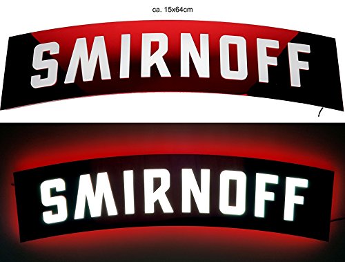 Preisvergleich Produktbild Smirnoff Reklame Leuchtreklame Display LED Beleuchtet mit Netzteil