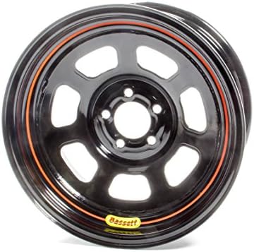 BASSETT 57SN4 Wheel 15x7 5x100mm D- Hole 4in BS Black
