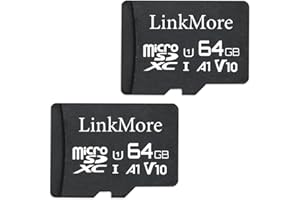 LinkMore Scheda Micro SDHC XV11 A1, UHS-I, U1, V10 (64GB (2pack))