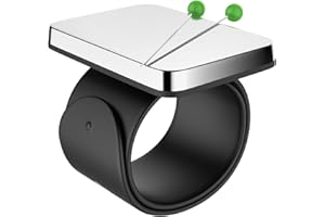 FUNNGY Alfiletero Magnético de Muñeca,Costura Accesorios Profesional para Costura Pulsera Ajustable con Imán Fuerte Accesorio Profesional de Silicona para Alfileres DIY y Confección
