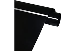 FORBELL Plotterfolie Textil, 30.5cm×3m Textil Bügeltransferfolie (Schwarz)