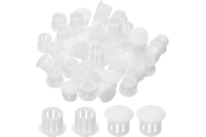 PATIKIL Hålpluggar i plast, 48 st 10 mm (3/8") plastpluggar skruvhålsplugg snäppspolpanel knockout låspluggar möbelinsats änd