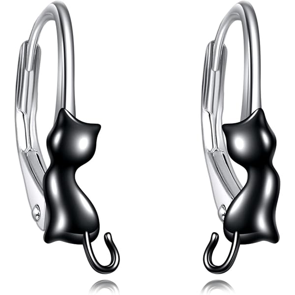 Orecchini A Forma Di Zampa, In Argento Sterling, Con Stampa