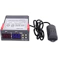 Regolatore Di Temperatura Digitale 110-220V – Doppio Display LED PV/SV, Sensore Sonda, Per Incubatori, Acquari E Serre