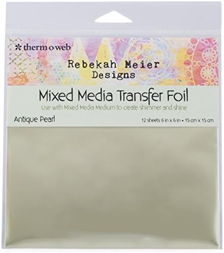 Rebekah Meier Transfer Foil Antique Pearl 6 x 6 inch (15 x 15cm) x 12 Sheets