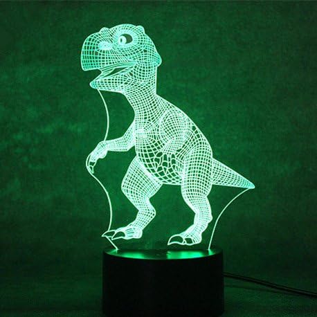LED 3D Romantic Room Night Lighting Lamp 7 Colors Changing Make Warmth ＆ Safety for kids Indoor Decoration