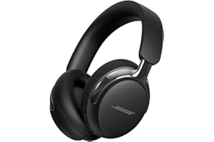 Bose Nowe QuietComfort Ultra (2. generacji) słuchawki Bluetooth, słuchawki bezprzewodowe z dźwiękiem przestrzennym, słuchawki nauszne z redukcją szumów z mikrofonem, do 30 godz. odtwarzania, czarny