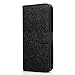 Produktbild Sony Xperia XA2 Case, Wallet Notebook Tasche Flip Case Litchi flexiblem PU Premium Leder schwarz Kartenhalter Ausweishalter Drop Widerstand kratzfest stoßfest Soft TPU Case für Sony Xperia XA2