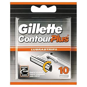 Gillette Contour Plus Razor Blades Men, Pack of 10 Razor Blade Refills with Lubrastrip and Comfort System, Packaging May… - Image 5