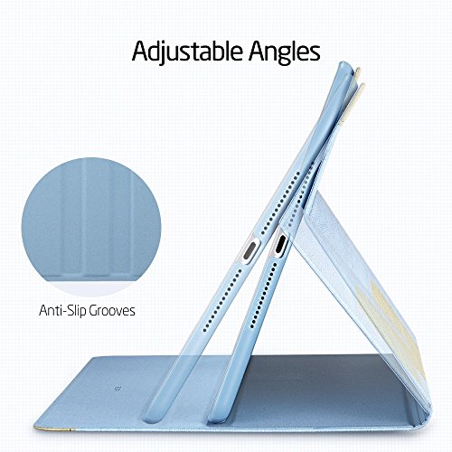 iPad Air 2 Hülle, ESR® Auto aufwachen / Schlaf Funktion und Einstellbarem Blickwinkel Funktion Schutzhülle für iPad Air 2/iPad 6 (Blau) - 3