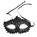Produktbild Foxnovo Exquisiten venezianischen Stil Spitze Crystal Strass Cosplay Maske für Halloween /Masquerade/Kostüm-Partei (schwarz)