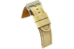 DILOY Paski do zegarków z tkaniny jeansowej i skóry. Nr ref 390