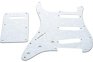 Dopro Lefty ST Strat SSS Pickguard pour gaucher Tremolo Trem pour gaucher Compatible avec FD américain/mexicain Vert menthe 3 plis