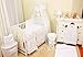 Stunning Baby Cot/Cot Bed Canopy Drape/ Mosquito Net Big 320cm and Holder (WHITE)