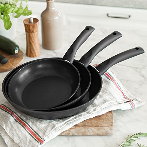 Aluminium Pfannen-Set 3-teilig von K & G seit 1948 geschmiedete Aluminiumpfannen Quantum2 beschichtet , für alle Herdarten/induktionsgeeignet, Antihaft - 7