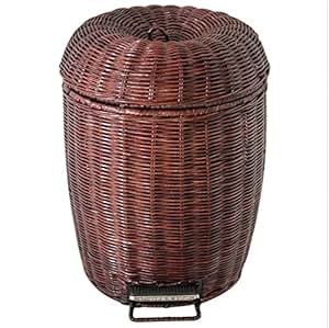 XXFFH®Mülleimer Mülleimer Bambus Und Rattan Stricken Haushalt L Klein