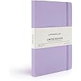 myPAPERCLIP Limited Edition Notebook | Hand Drawn Paper Back | Notebook For Gifting | Checks, 192 Pages, A5, 100 GSM, Lilac, Pack of 1