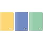 Meteksan Colors A4 60 Yaprak Kareli Defter 3'l&uuml; Paket, Mor, Yeşil, Sarı