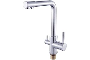 Depuragua - Rubinetto a 3 Vie Osmosi Inversa | Acqua Calda, Fredda e Filtrata | Adatto per Cucina | Facile da Iinstallare