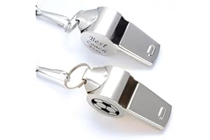 LQIOACU 2 Pezzi Fischietto Arbitro Personalizzato, Fischietto Bagnino Salvataggio, per Allenatore Arbitro Insegnante, per Calcio, Arbitri, Allenatori, Bagnini