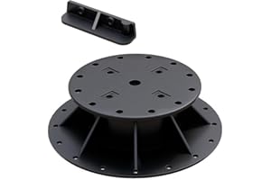 CETA COMPOSITE DECKING Ceta Adjustable Decking Pedestal, Pack of 10, 28mm-76mm, Shed Base, Riser Bearing Support, Shed Support, Feet Suitable for DIY Projects, Deck Levelling, Shed Levelling, Holds 900kg (36mm-51mm)