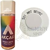 Ak&ccedil;alı Sprey Boya 400 ml 501 Mat Beyaz