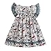 Price comparison product image 2019 Newest Kid Clothes Baby Dress Liusdh,Toddler Kids Baby Girls Clothes Lace Floral Printing Party Wedding Princess Dresses(White,120)