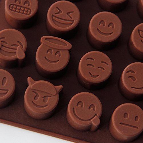 Emoji Emoticon Silikon formen Pralinenformen Schokoladenform Selber Machen DIY - 4