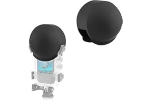 HIGATFUL Osłona obiektywu do Insta360 ONE X3 niewidoczna obudowa do nurkowania, silikonowa osłona ochronna, akcesoria (czarne)