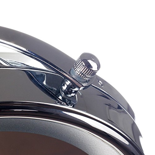 HIMRY® LED Stand KosmetikSpiegel 6 Zoll, Batteriebetrieben, beleuchtedte Standspiegel Kosmetikspiegel Tischspiegel, Make-Up, Rasieren, Badezimmer Spiegel, Spiegel 360 ° drehbar, doppelseitigen Standard und 7 Fach Vergrößerung, KXD3137-7x - 3