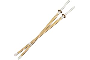 KPTKP Wooden sword Kendo practice, bamboo sword and wooden sword, Iaido, Japan and South Korea, Aikido, two sword style, adult training and combat training for children-2Pcs||120CM