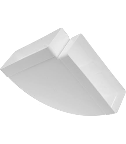 Curva Per Aerazione Cappa Cucina - 220x90 Mm, PVC Bianco, Per Tubo Rettangolare - Foto 9